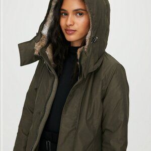 Aritzia Babaton Oskar Parka with Faux Fur